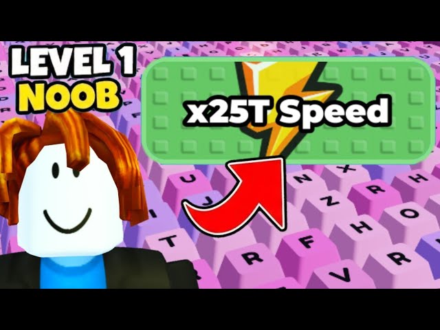 STARTING OVER with NEW MAX SPEED in +1 Speed Keyboard Escape Roblox background