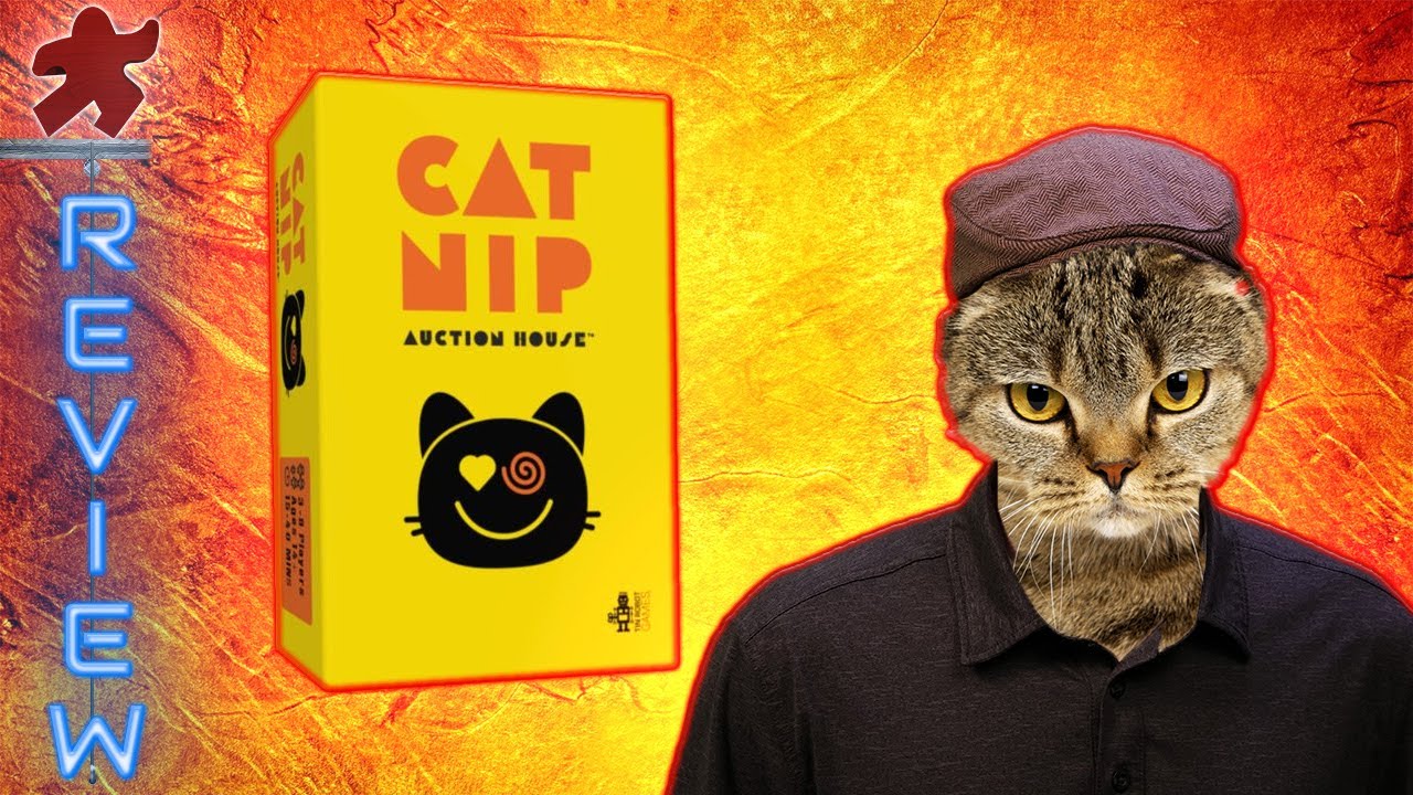 Cat Nip Auction House - A Playful Bidding Game Board Game Review background
