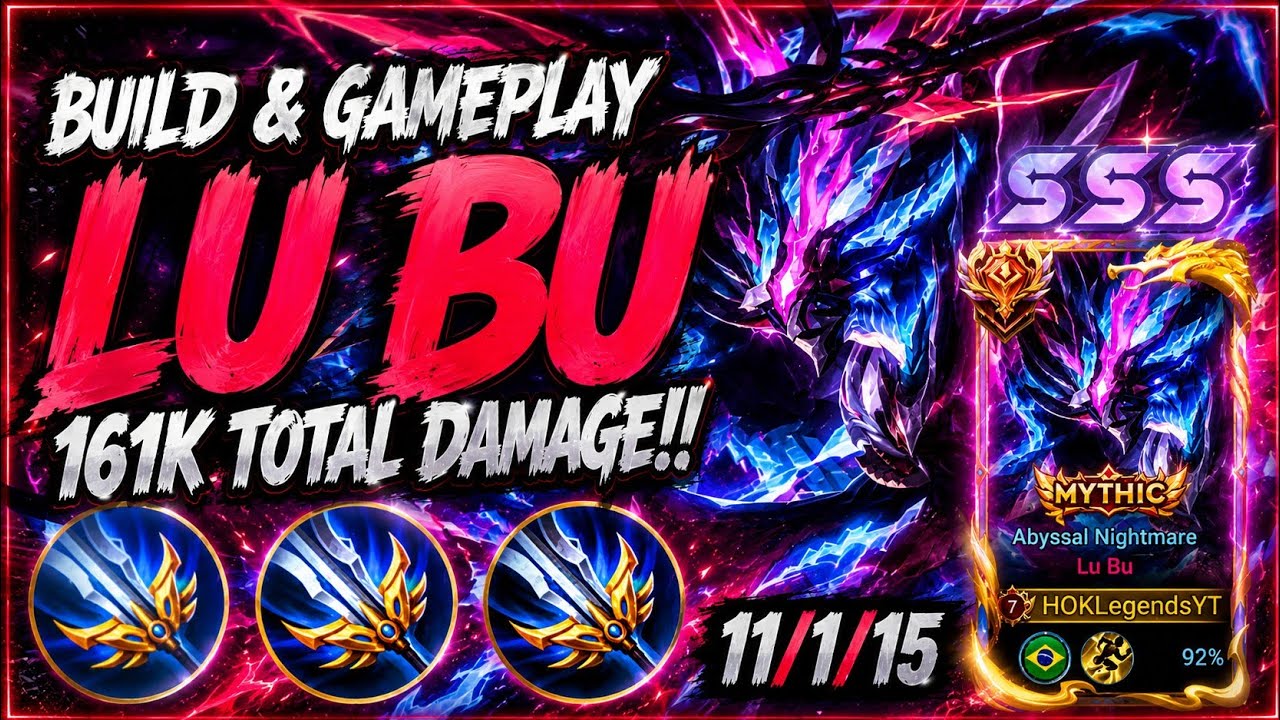 LU BU vs DUN HONOR OF KINGS - HIS MYTHIC SKIN IS JUST AWESOME!! | RANK LEGEND background