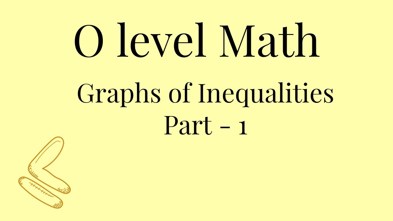 Inequalities Graphs background