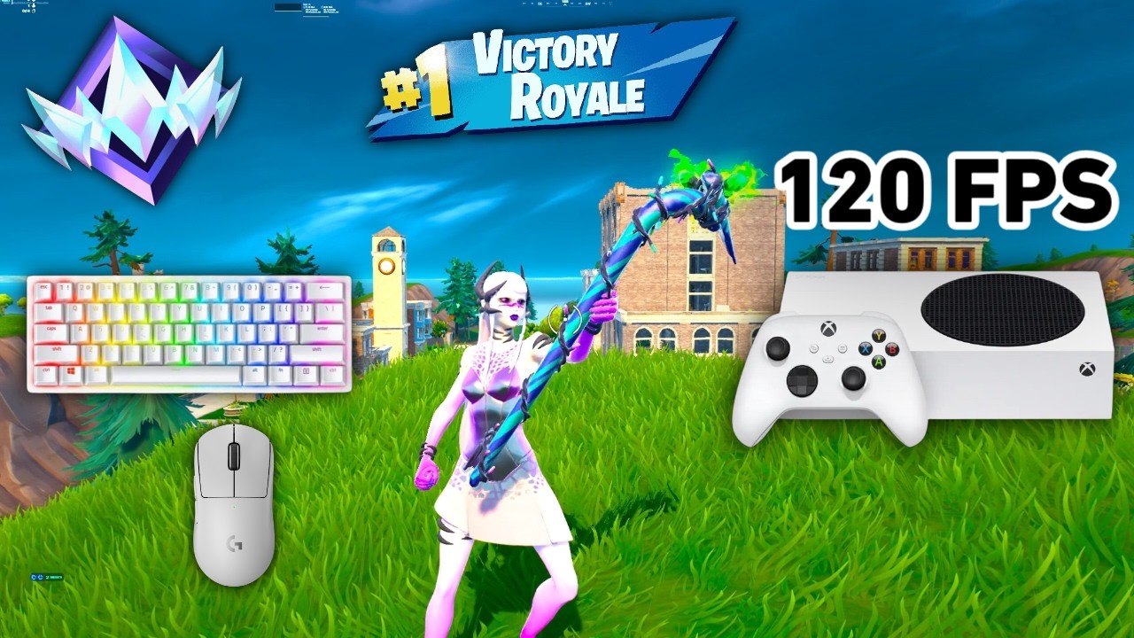 Fortnite Unreal Ranked Reload On Xbox Series S | Keyboard & Mouse Gameplay | 120 FPS | 4K background