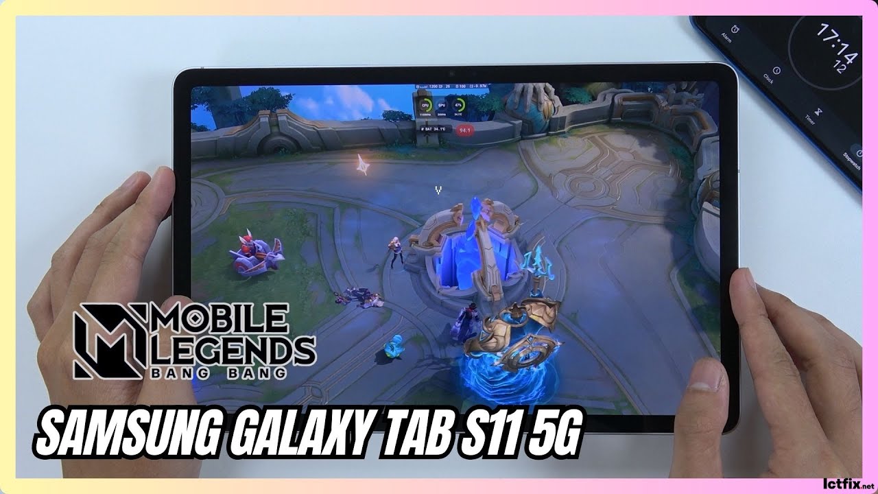 SAMSUNG TAB S11 5G Mobile Legends Gaming Test MLBB | Dimensity 9400+ | 120Hz Display background