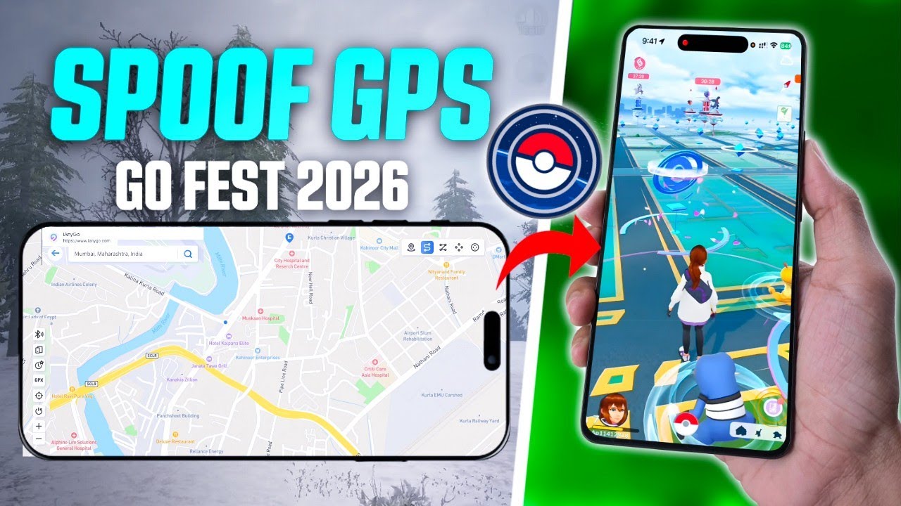 Pokémon GO Spoofer 2026: Joystick GPS Changer for iOS & Android! background