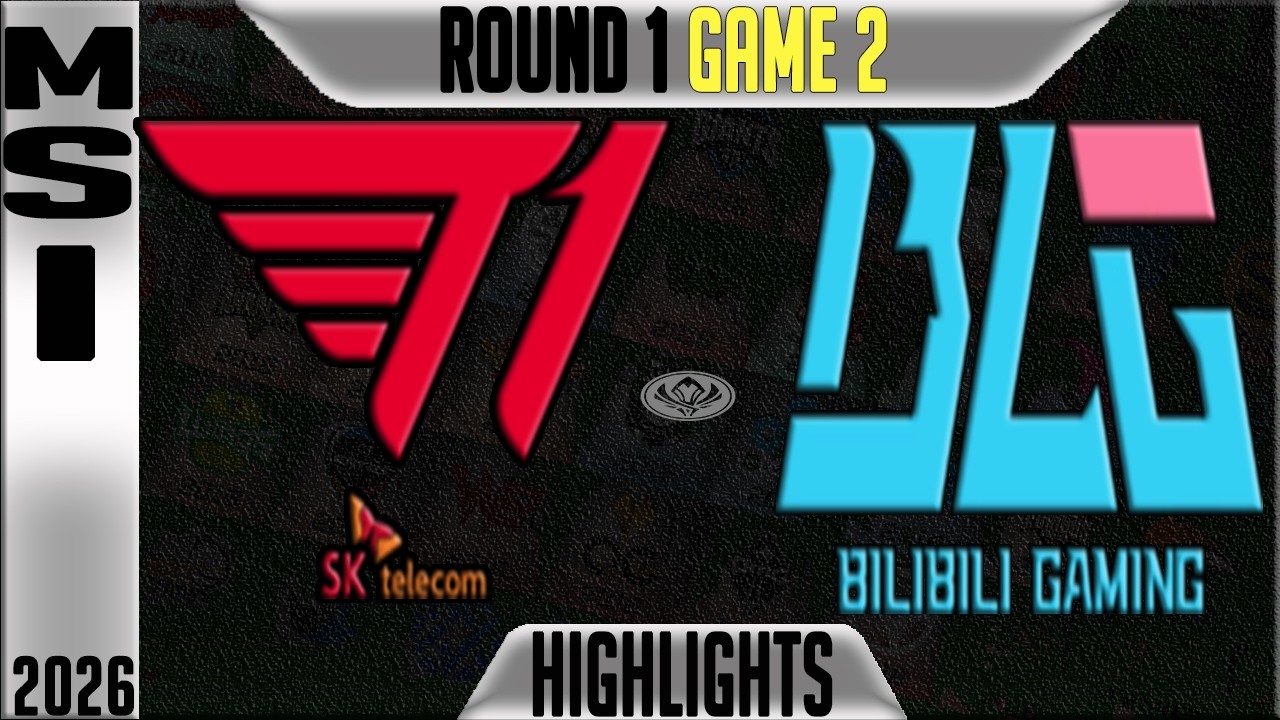 T1 vs BLG Highlights Game 2 | MSI 2026 Day 2 | T1 vs Bilibili Gaming G2 background