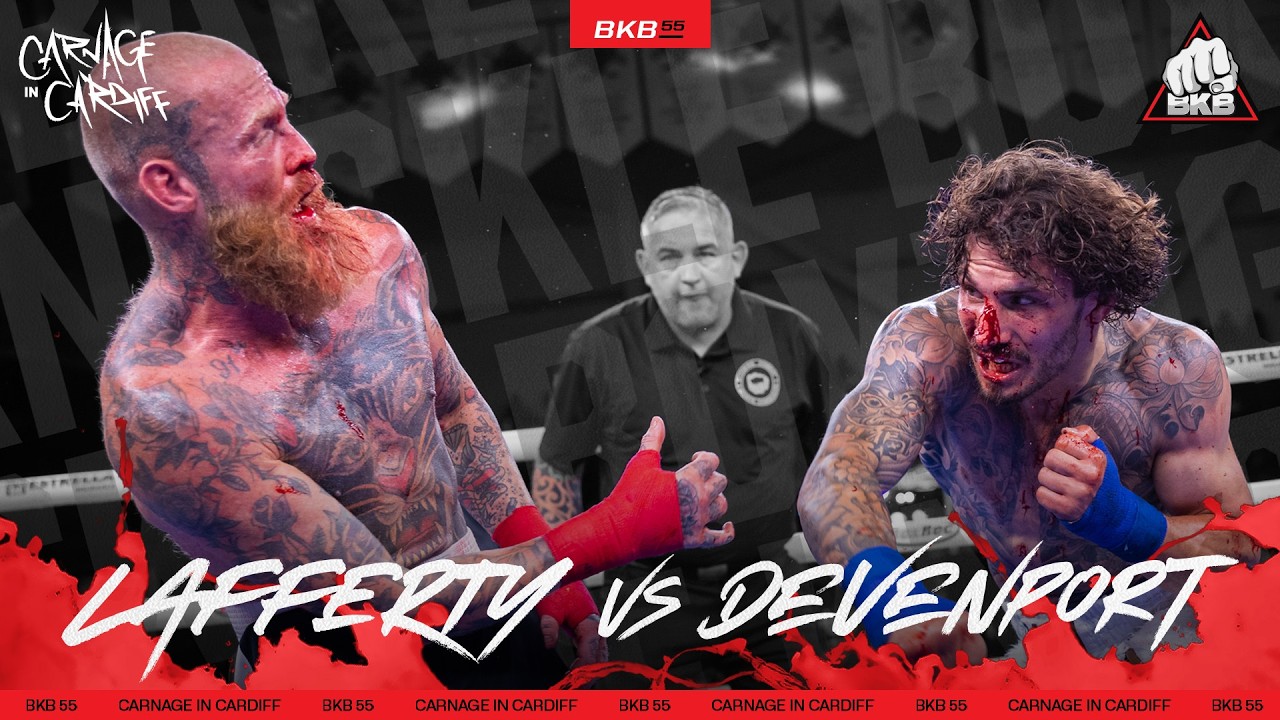 Tony Lafferty vs. Ash Devenport | BKB 55: Carnage in Cardiff | FotN |FULL Bare Knuckle Fight background