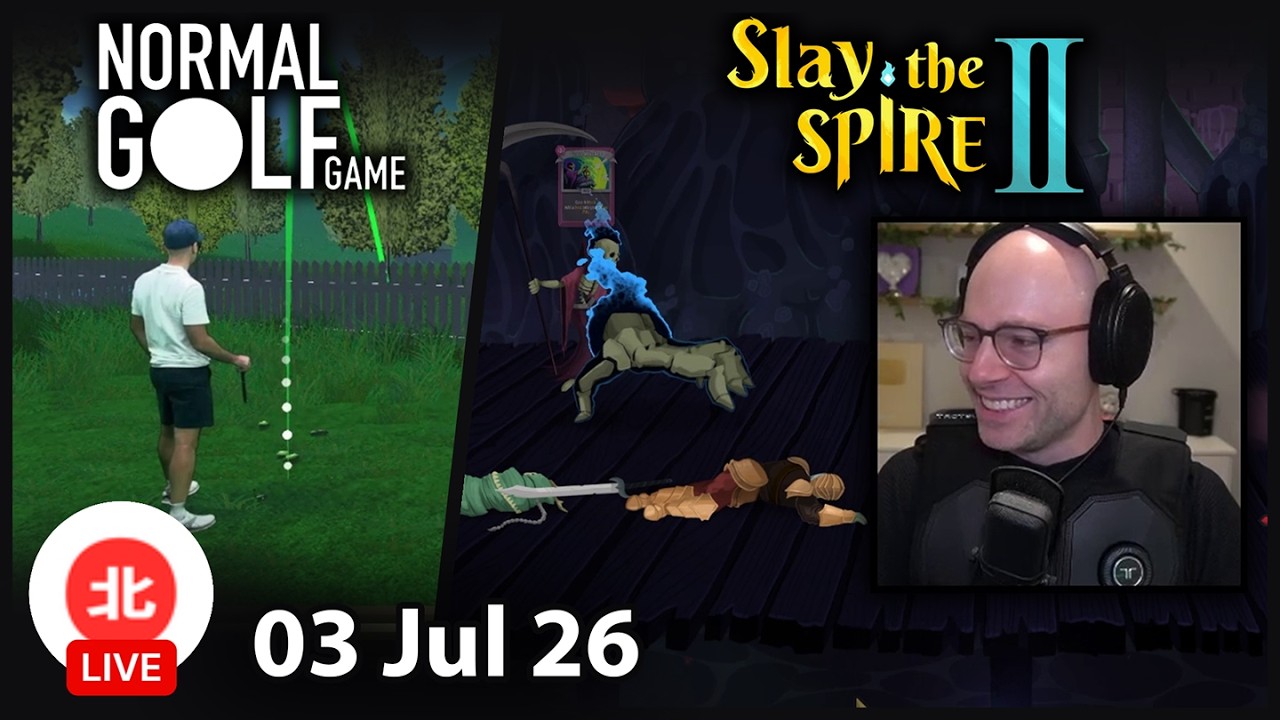 Normal Golf Game / Slay the Spire 2 - 03 Jul 2026 - Unofficial Northernlion VOD without Chat background