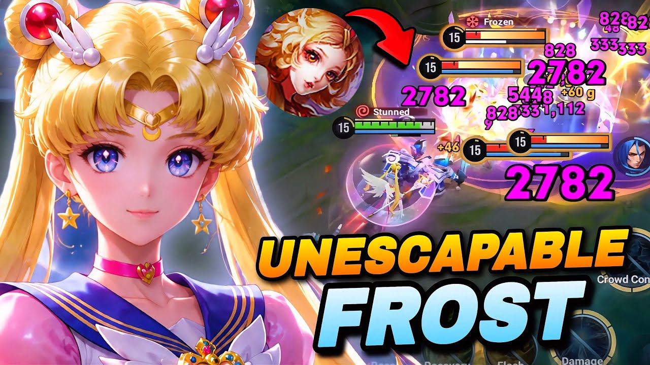 CHINA PRINCESS FROST SAILOR MOON SKIN + DAJI COMBO INESCAPABLE CC IN MID LANE! | HONOR OF KINGS background