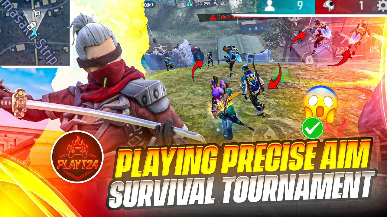 PLAYING PRECISE AIM SURVIVAL TOURNAMEMT FIRST TIME 🔥 | SOLO TOURNAMENT GAMEPLAY background