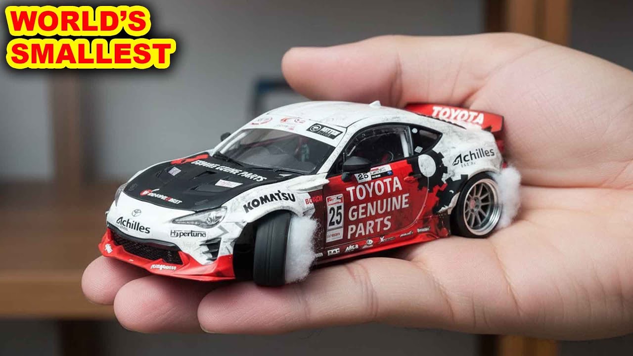 World's Smallest RC Drift Car background