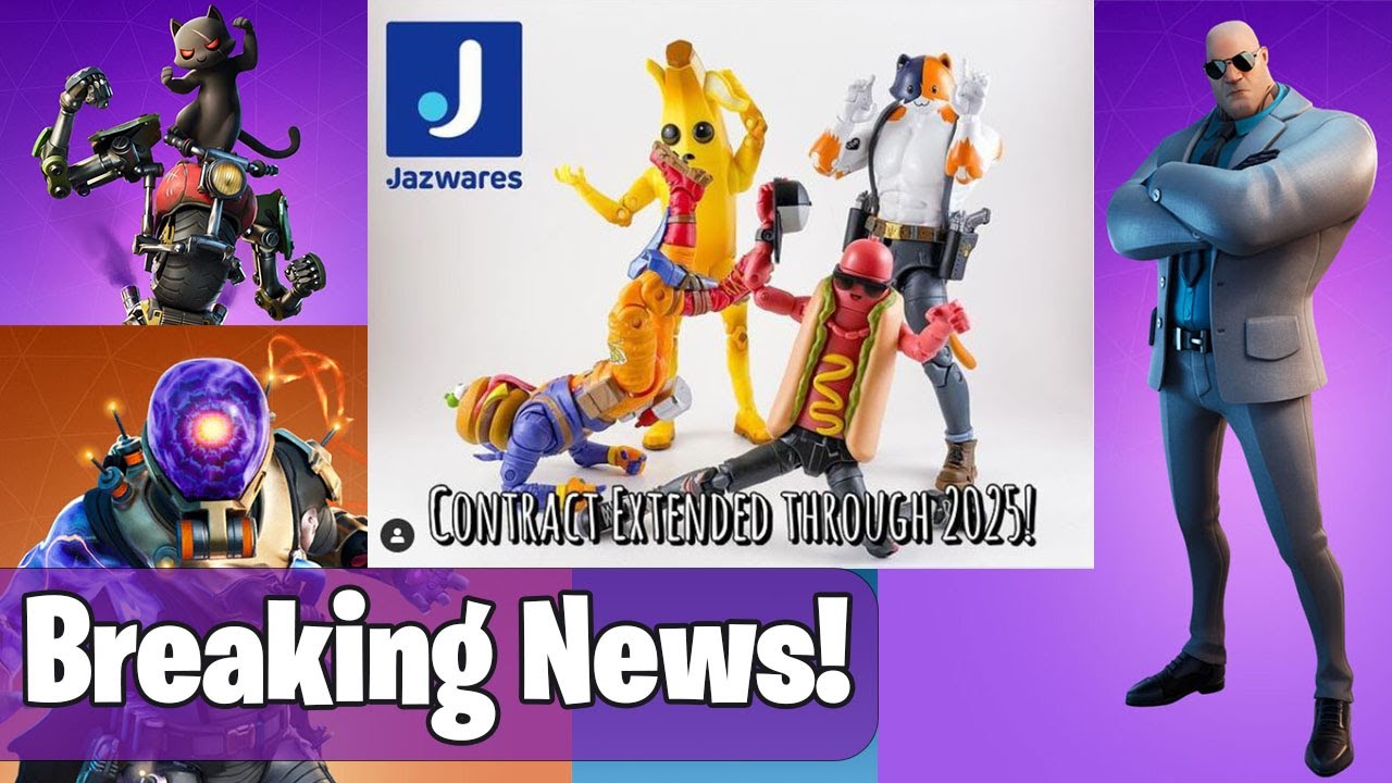 *JAZWARES & EPIC GAMES - CONTRACT THROUGH 2025* | Fortnite Toy News background