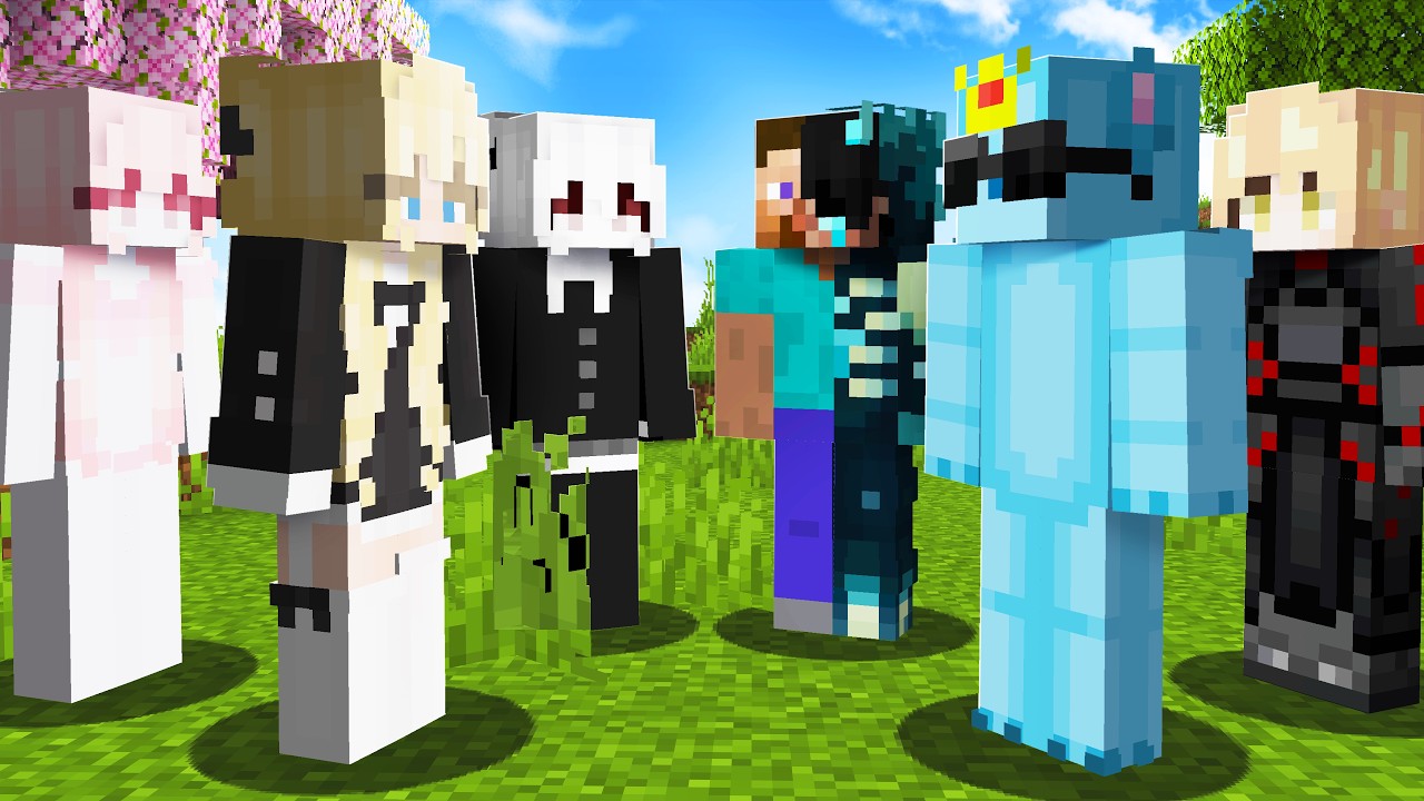 Minecraft Girls VS Boys - (Who's Better) background