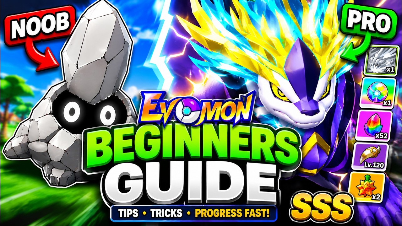 NEW FASTEST WAY TO LEVEL UP IN EVOMON Roblox background