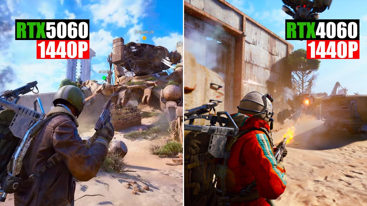 ARC Raiders – RTX 4060 vs RTX 5060 | 1440P DLSS & Frame Gen Test (Fair Comparison) background