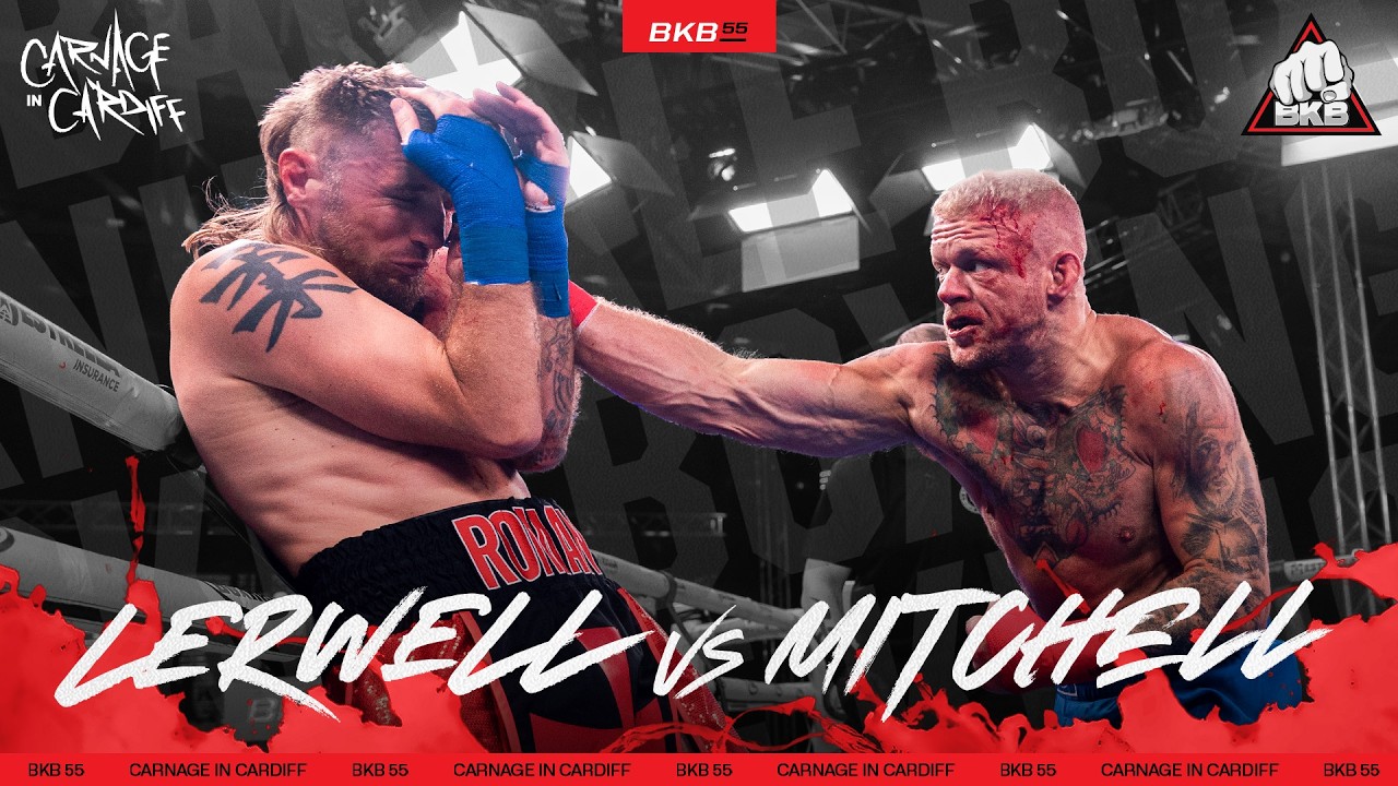 Dan Lerwell vs. Danny Mitchell | BKB 55: Carnage in Cardiff | KotN |FULL Bare Knuckle Fight background