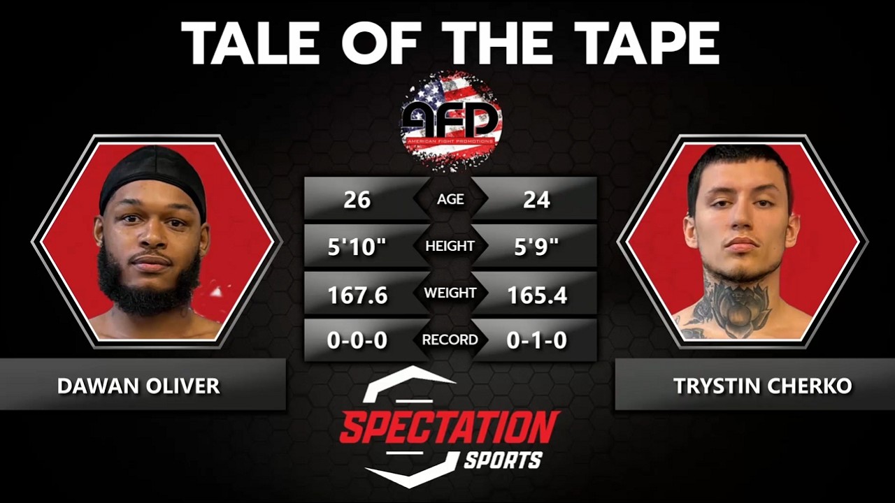 Dawan Oliver vs. Trystin Cherko - AFP 7 background