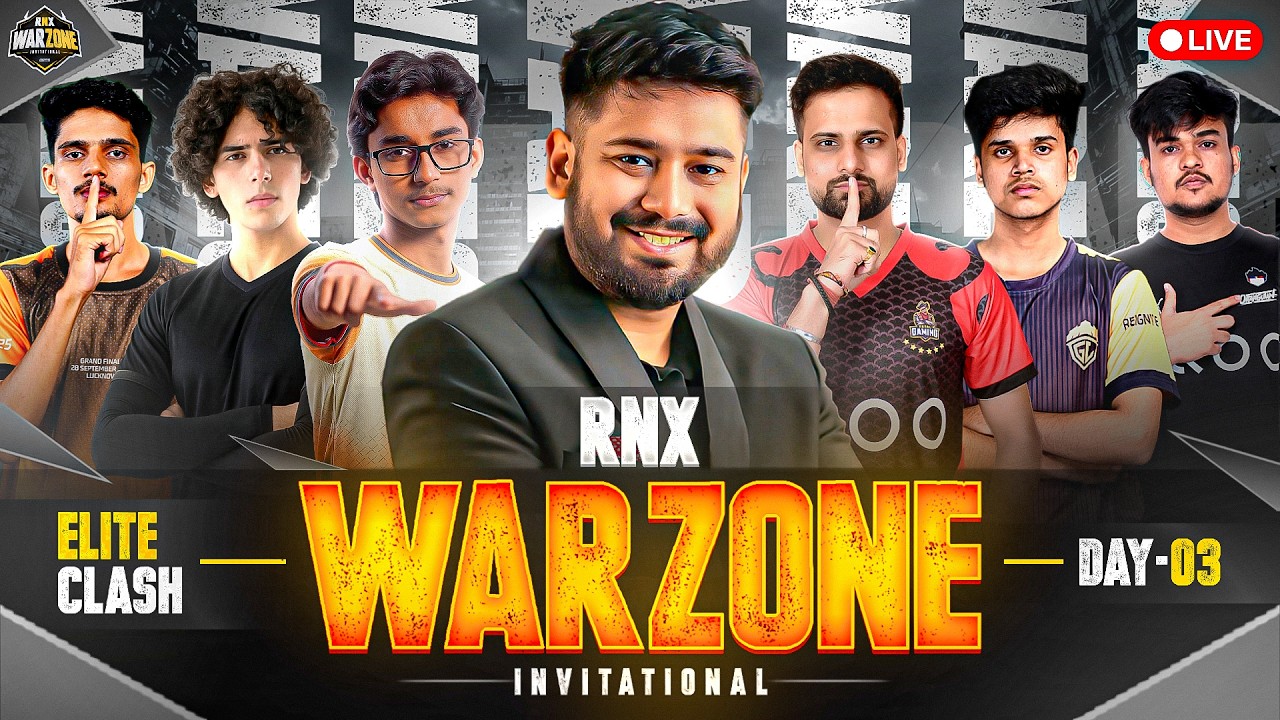 RNX WARZONE INVITATIONAL | Qualifiers Day 3 #freefire #freefirelive #gyangaming background