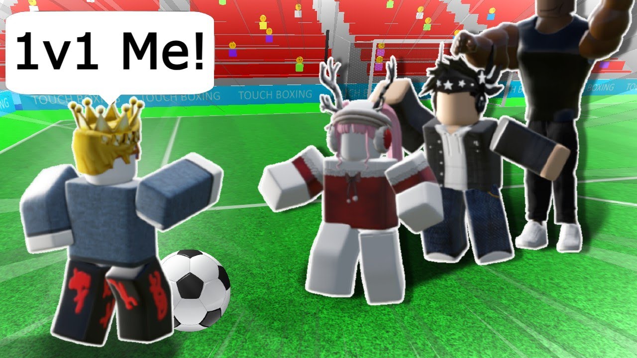 1v1'ing Fans Until I LOSE!!! (Touch Football / Soccer Roblox) backdrop