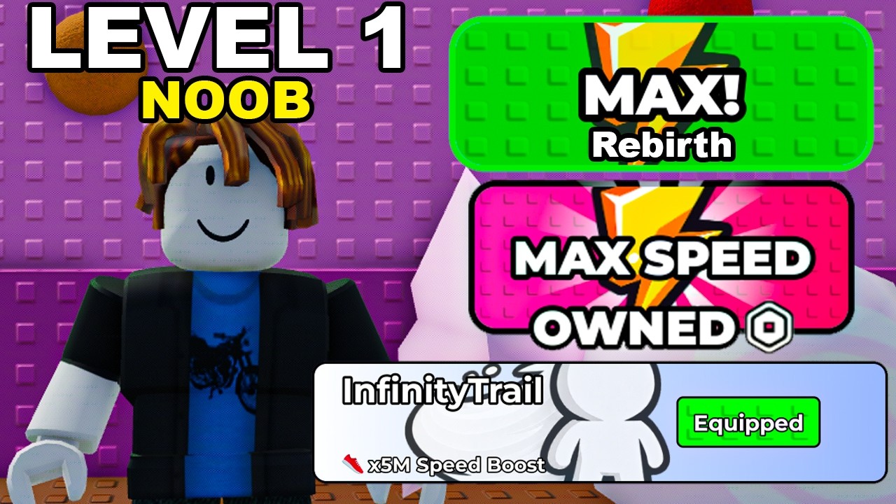 STARTING OVER With EVERY GAMEPASS In +1 Speed Keyboard Escape Roblox background
