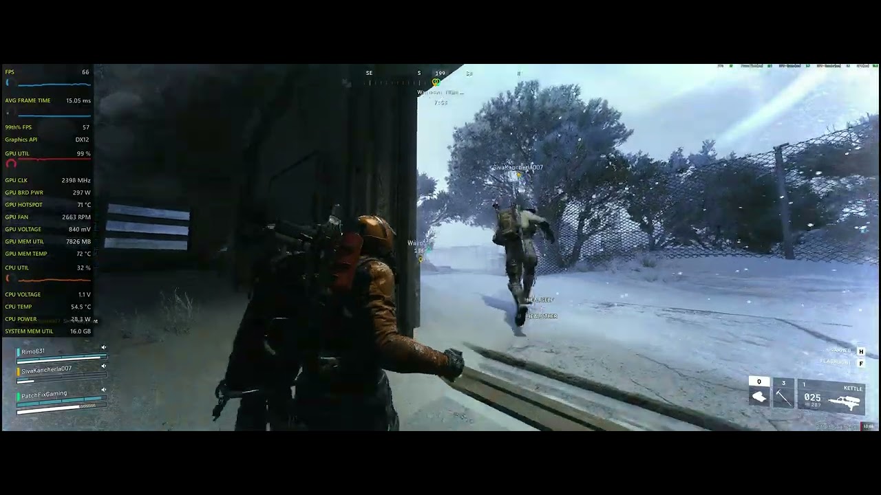 Arc Raiders 3440x1440 Cinematic RT + TSR 100% Buried City Cold Snap 9800X3D + RX 7900 XTX backdrop