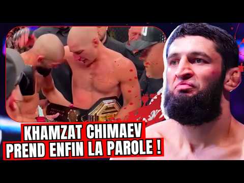 🔴Khamzat CHIMAEV EXPLIQUE POURQUOI il a REMIS la CEINTURE à STRICKLAND !🤬 backdrop