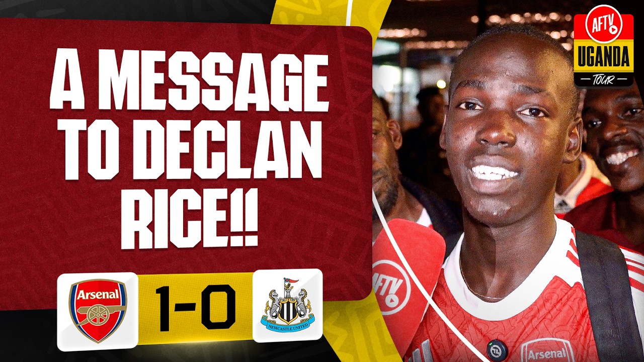 A Message To Declan Rice! (Ethan) | Arsenal 1-0 Newcastle | AFTV Uganda Tour 2026 🇺🇬 background