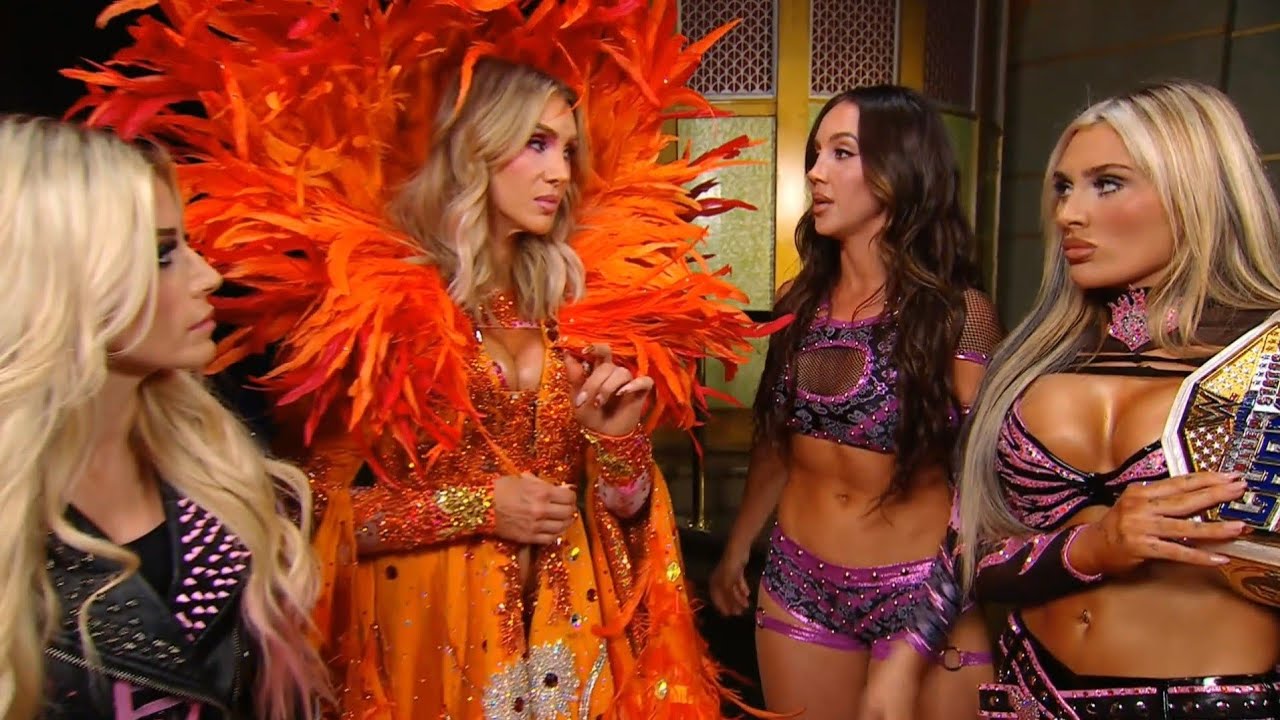Charlotte, Alexa, Chelsea & Tiffany Backstage: SmackDown July 3 2026 background