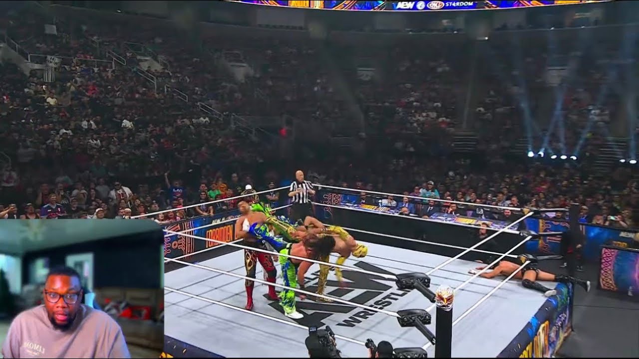 Young Bucks vs El Sky Team vs Unbound Co. {AEW Forbidden Door 6.28.26} (REACTION) background