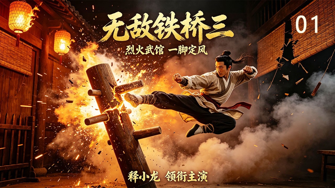 熱血江湖《無敵鐵橋三》01丨釋小龍硬核武打,看鐵橋三快意恩仇闖江湖,逆襲成一代武術宗師! #武俠 #動作 #功夫 #釋小龍 #蔡文靜 #陳雅麗 #馬文龍 #鄭曉東 background