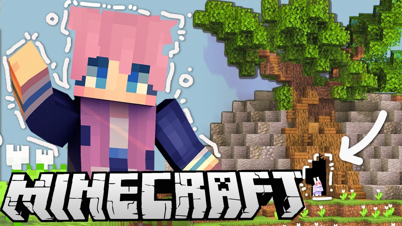 Secret Tree Hollow | Minecraft Forever World | Ep. 4 background