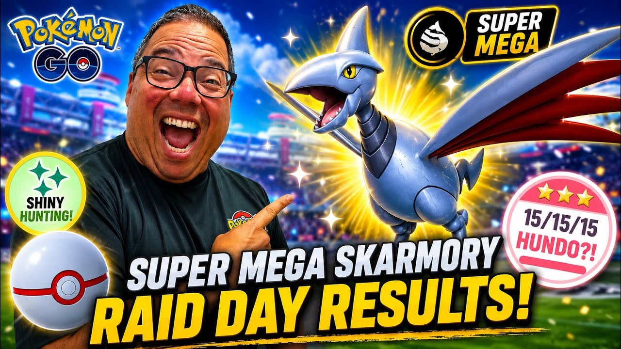 Super Mega Skarmory Raid Day Was INSANE! đ€Ż background