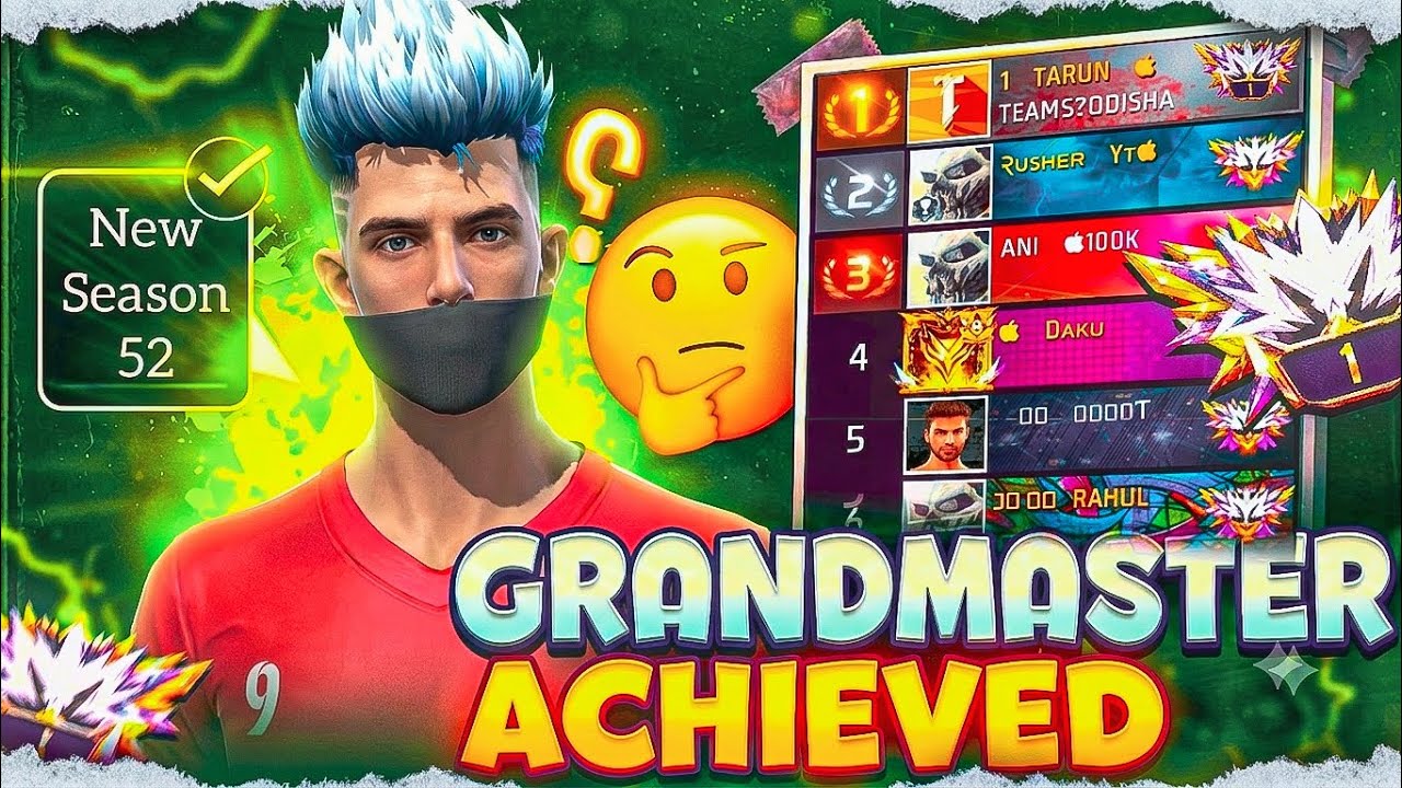 Finally Grandmaster Done ✅24 hours Non-Stop Pushing in Br Rank Season 52 #rankpush background