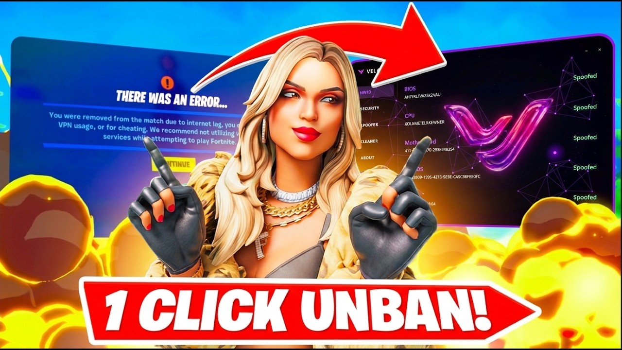 Fortnite Spoofer - How To Get UNBANNED From Fortnite! background