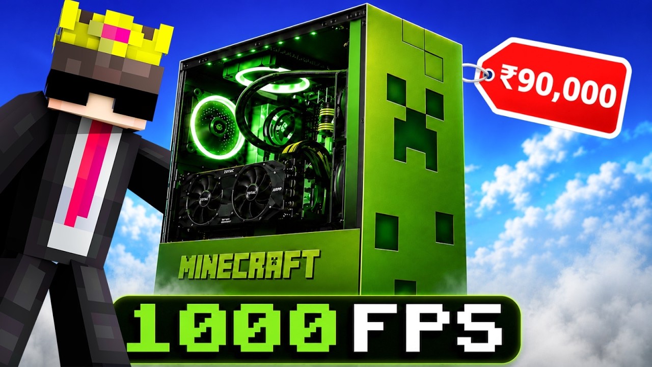 Building Minecraft Gaming PC for Giveaway background