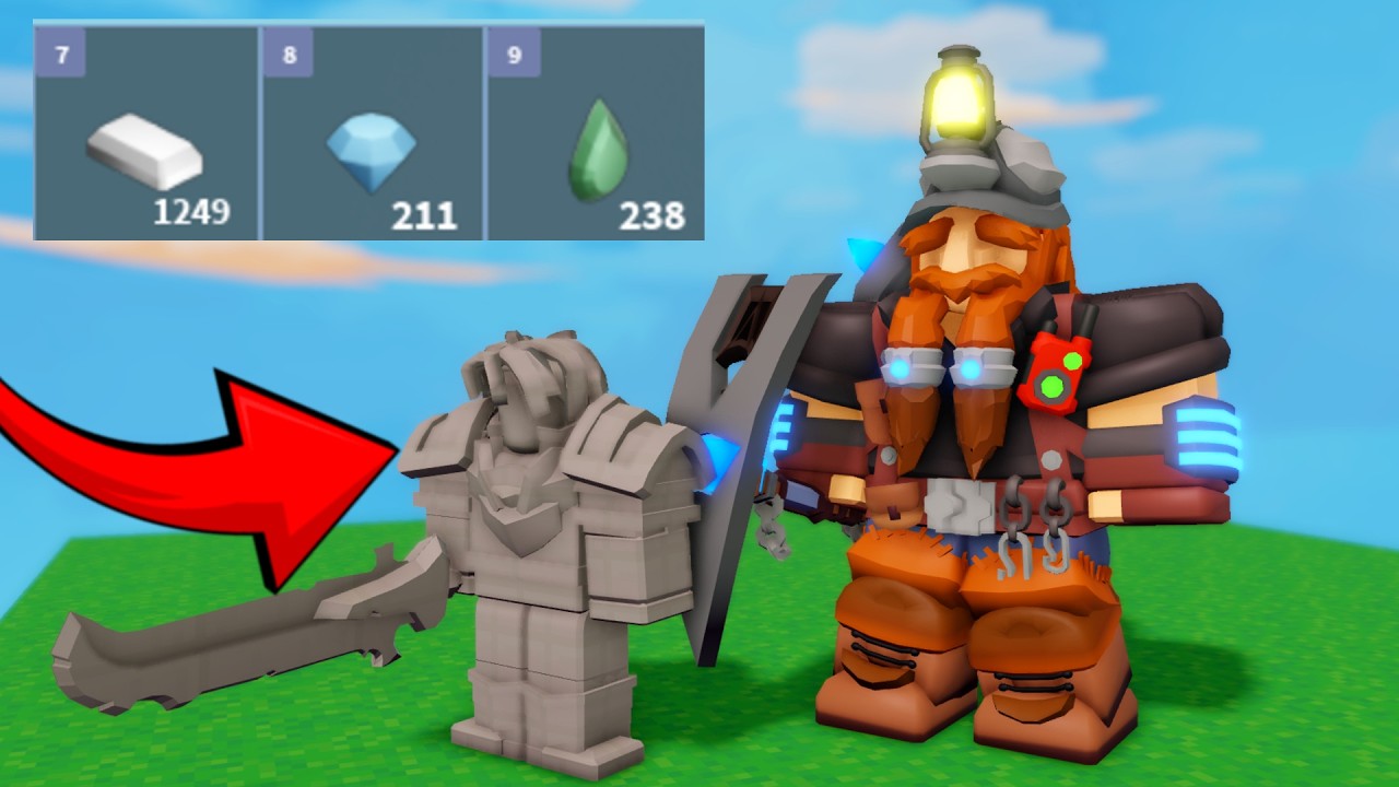 They Buffed the Miner Kit AGAIN??? (238 EMERALDS) (Roblox Bedwars) background