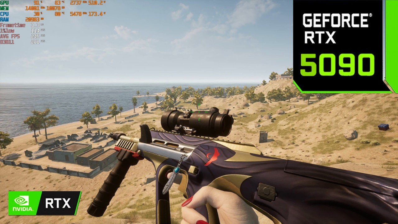 PUBG 4K Max Settings: RTX 5090 - i9 14900K - 128GB RAM | Karakin - AUG & Kar98k Gameplay background