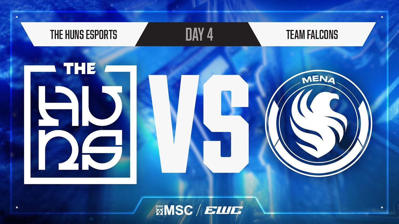 The Huns Esports vs Team Falcons | Day 4 | Wild Card Stage | MSC Tournament at EWC 26 background