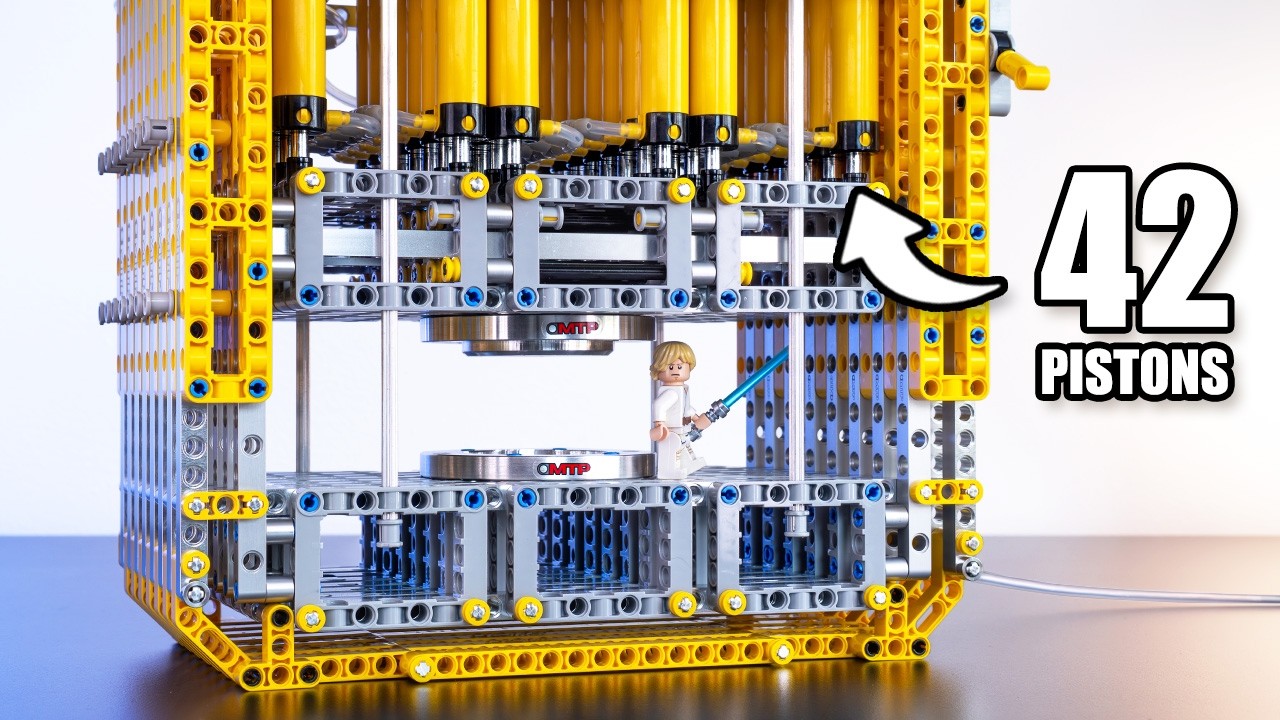 World’s Strongest Lego Crusher Powered By Air background