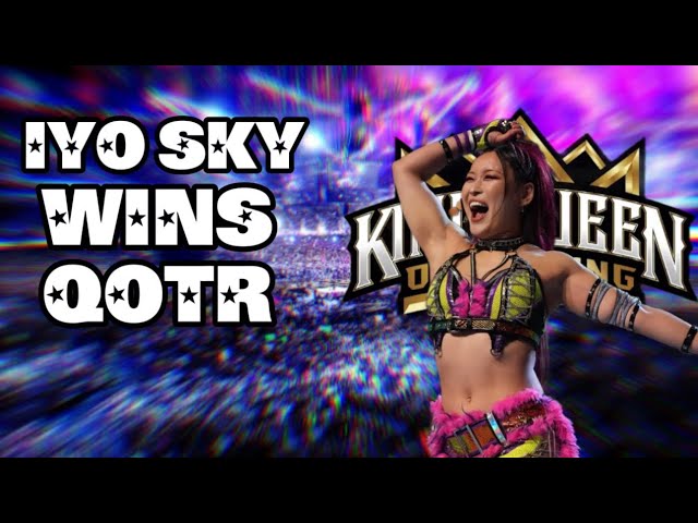 Iyo Sky Wins Queen Of The Ring background