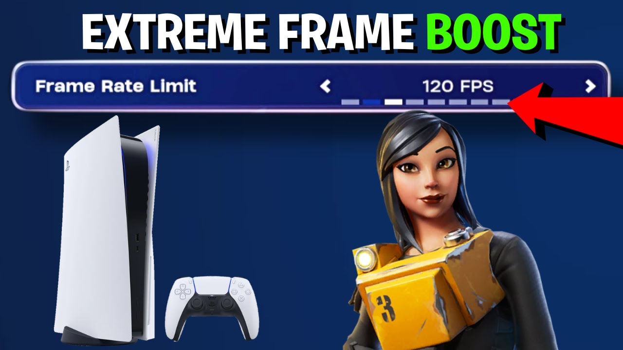 How to Actually Run Fortnite on 120 FPS on Ps5 (EVERY MONITOR) background