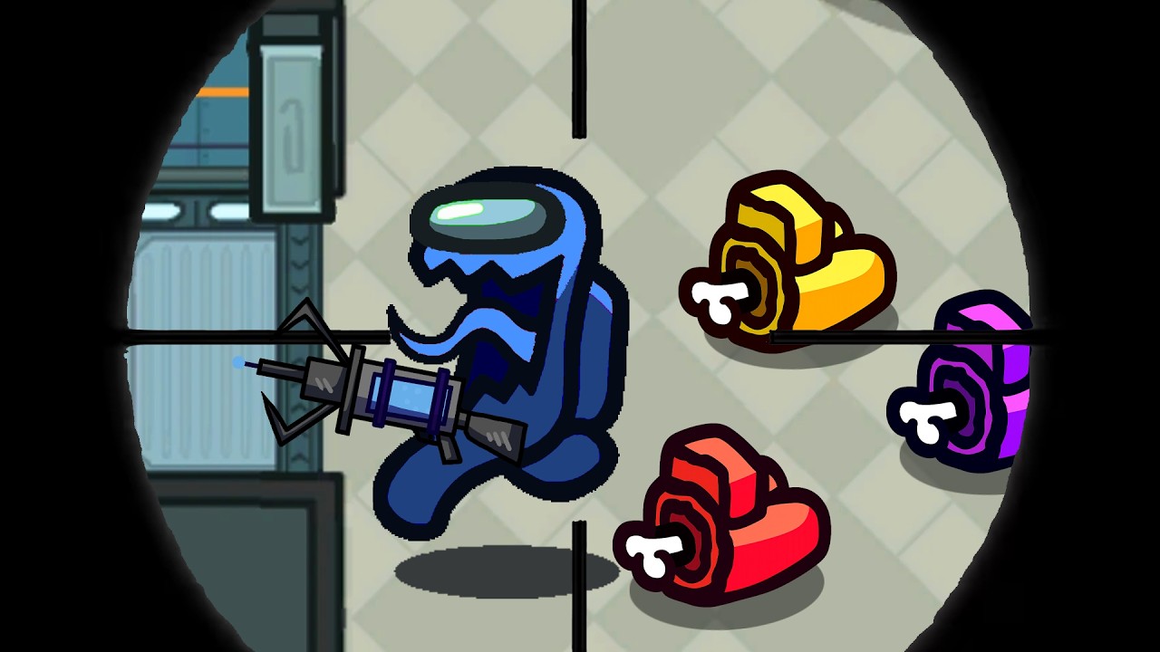 I Added SNIPERS To Among Us Hide & Seek background
