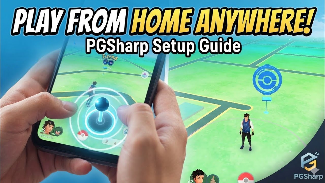 PLAY FROM HOME ANYWHERE PG SHARP SET UP GUIDE #pokemongo #hindiguide #video background