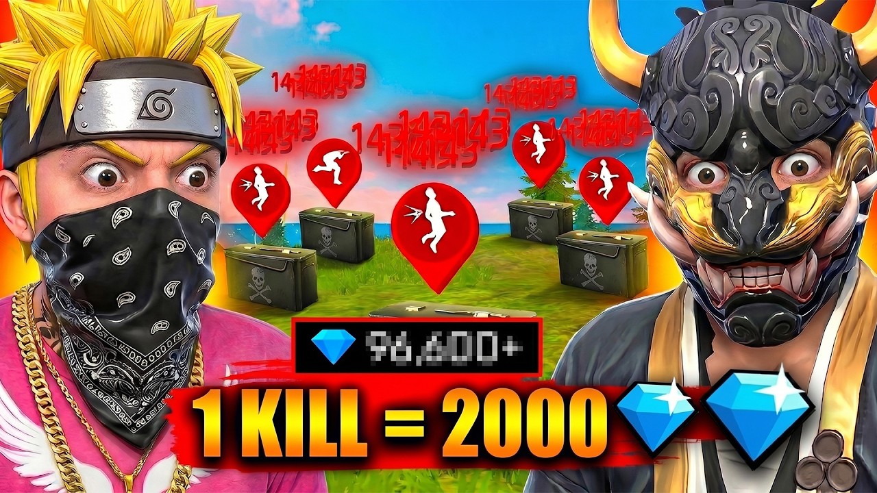 Funny PRANK With Teammates 🤣 Per Kill Challenge *Unexpected Ending* 🤯 - Garena Free Fire background