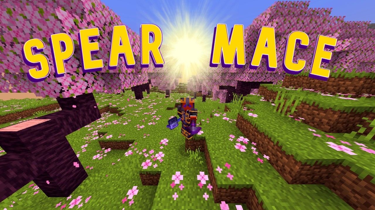Minecraft Spear Mace Highlights background