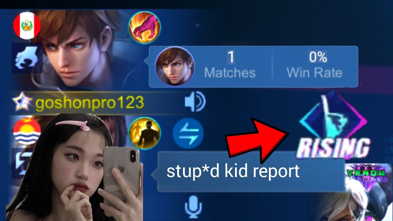 I PRETEND KID IN RISING LEAGUE!! SHE THINK IM NOOB 💀 background