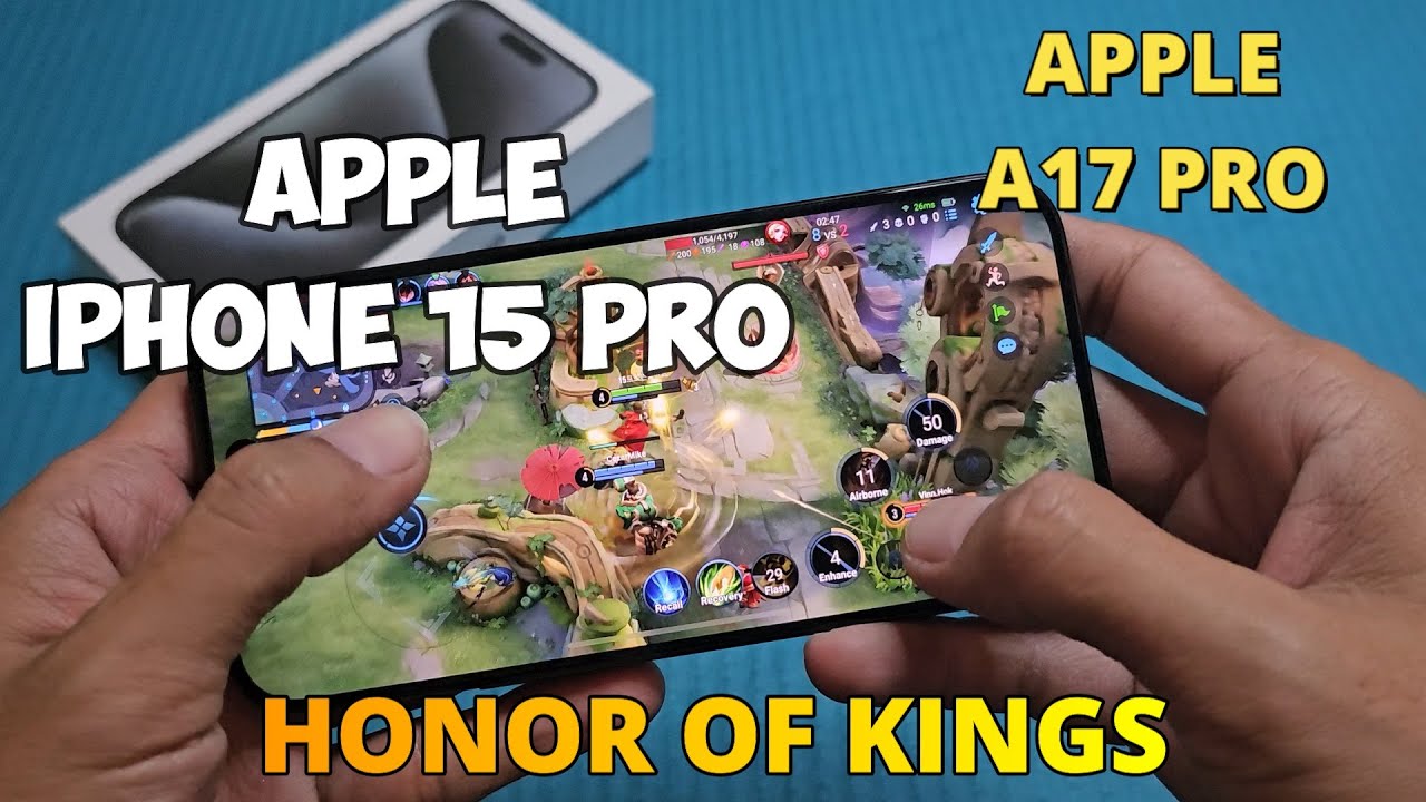 Honor of Kings in Apple iPhone 15 Pro backdrop