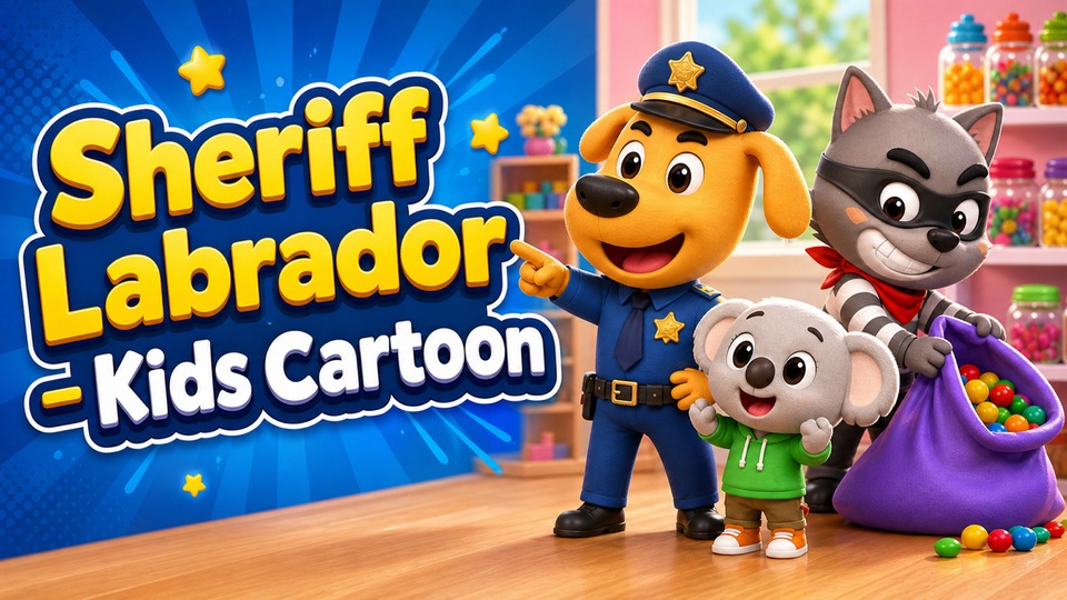 Sheriff Labrador - Kids Cartoon | Safety Cartoon for Kids background