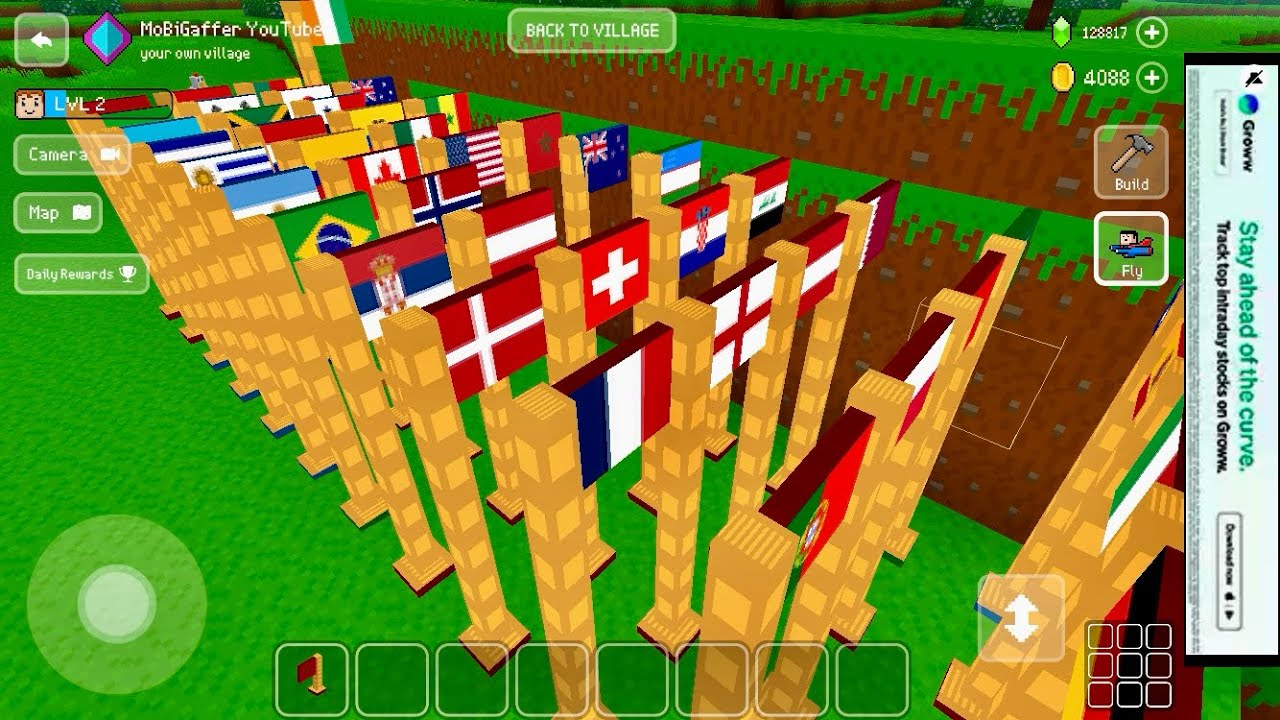 Block Craft 3D: Crafting Gameplay #5099 | M.V.E.M.J.S.U.N. Village Visit | Caption Structure background