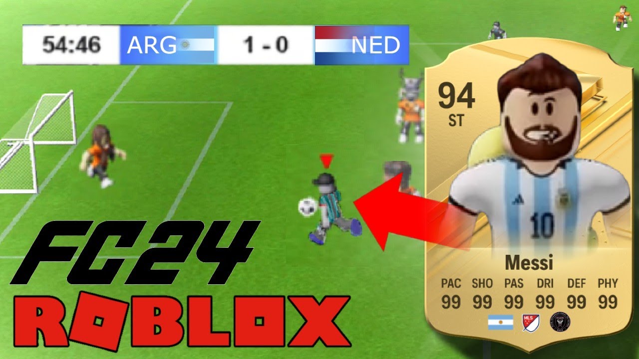 Playing FC 24 IN ROBLOX?!?!? (Roblox FIFA, My Soccer Team)