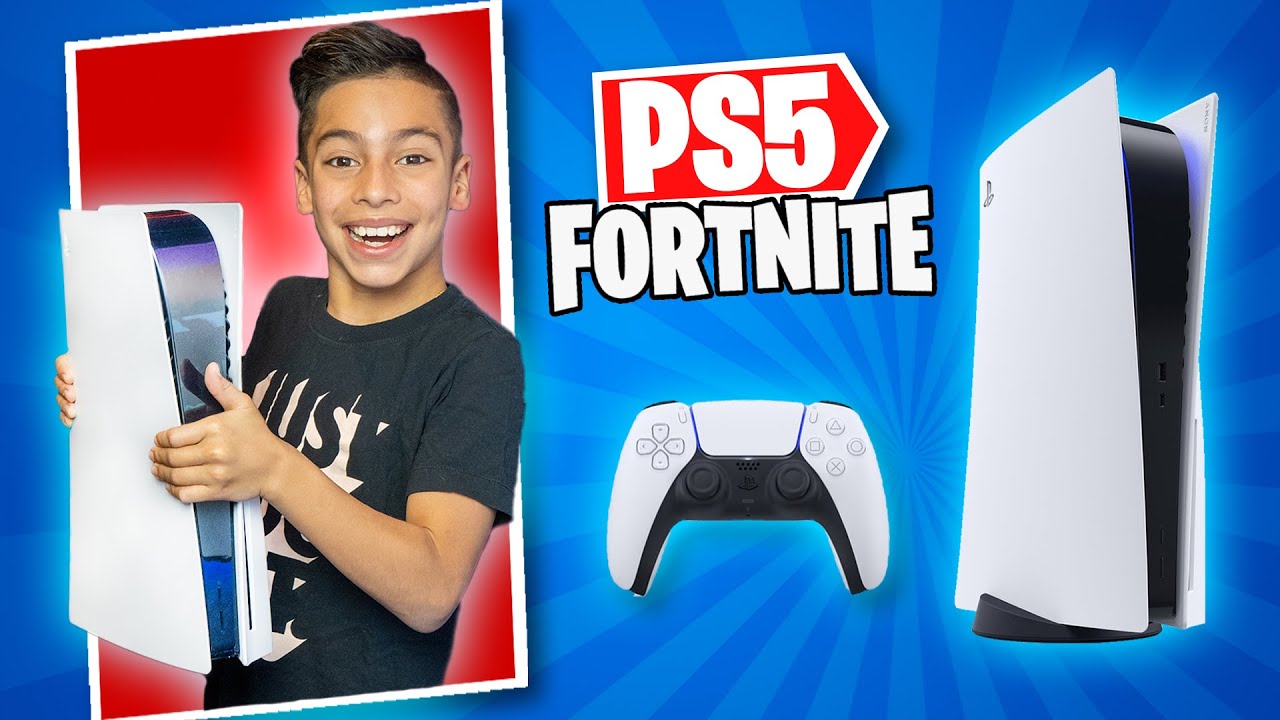 i Finally Got The PS5!! Unboxing & Playing Fortnite | Royalty Gaming background