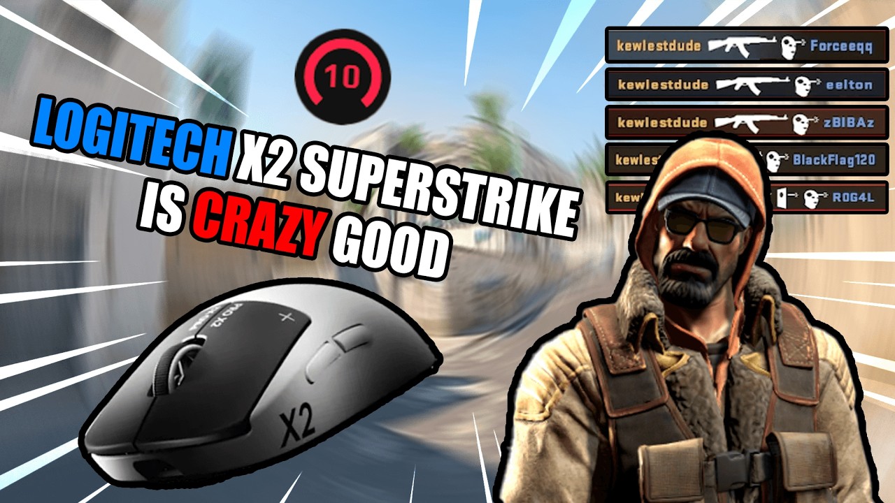 This CHEATER Mouse will make you INSANE in CS2 (Logitech x2 Superstrike) background